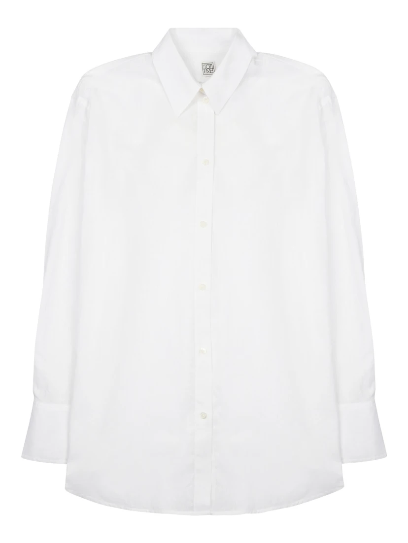 CAMICIA OVERSIZE IN COTONE E LINO