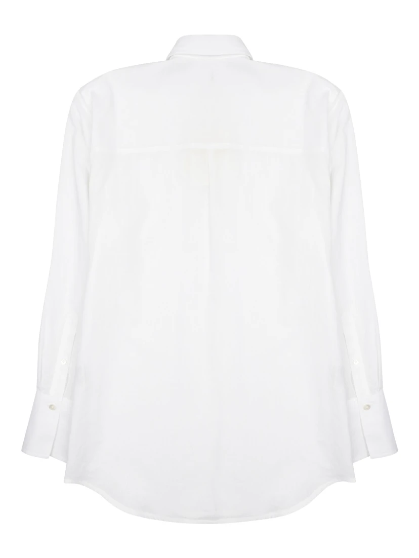 CAMICIA OVERSIZE IN COTONE E LINO