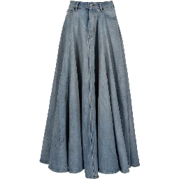LONG "GODET" SKIRT