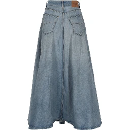 LONG "GODET" SKIRT