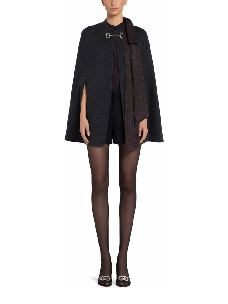 WOOL AND SILK CAPE WITH CLAMP alternative
