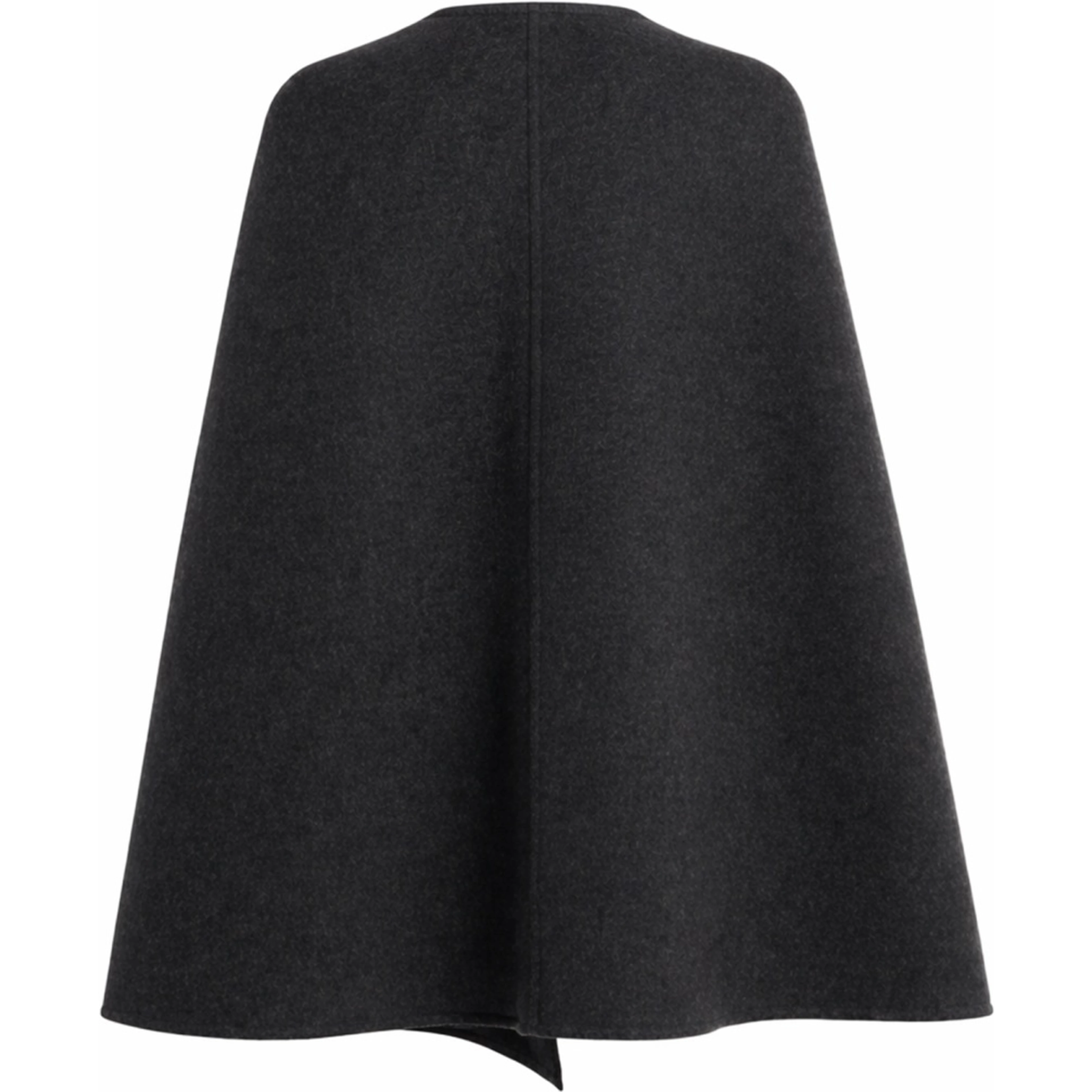WOOL AND SILK CAPE WITH CLAMP