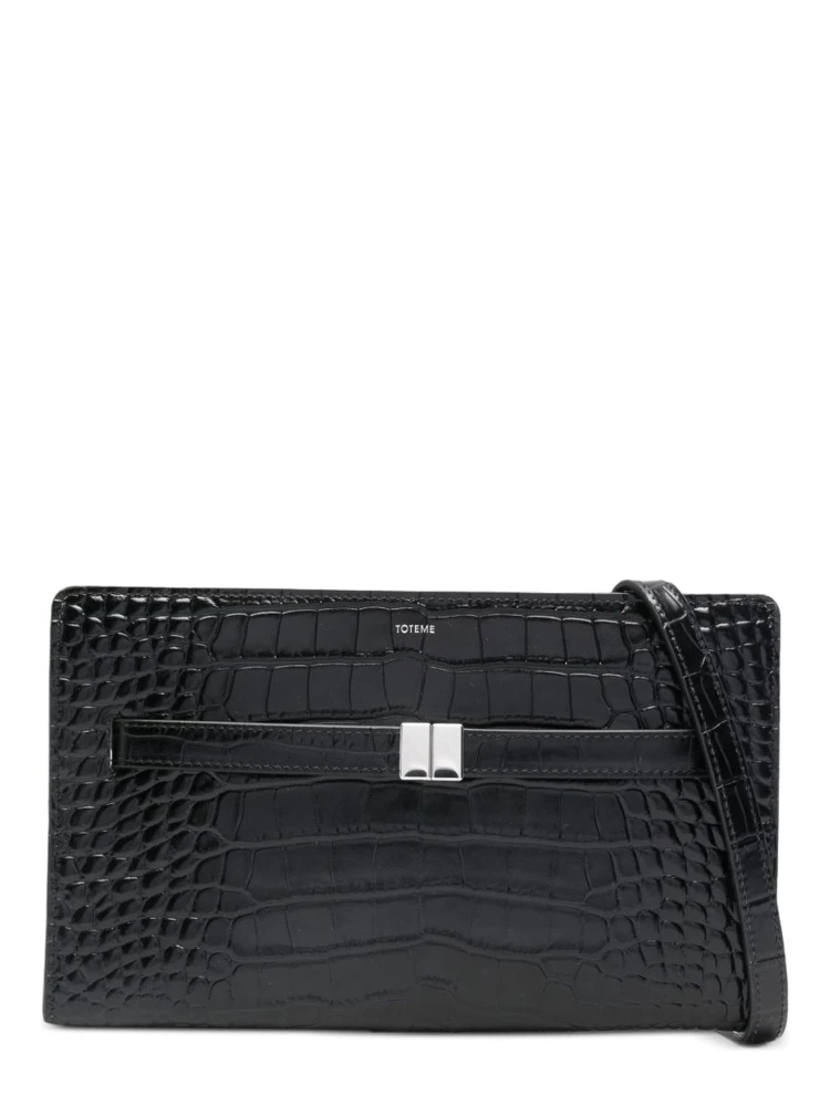 EMBOSSED SHOULDER BAG
