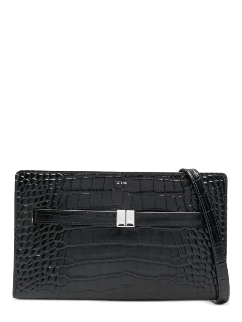 EMBOSSED SHOULDER BAG