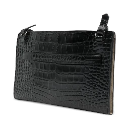 EMBOSSED SHOULDER BAG
