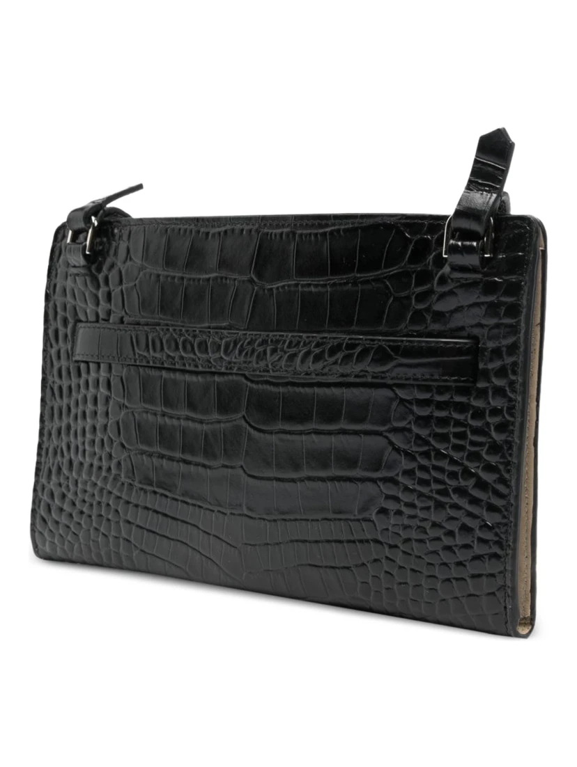 EMBOSSED SHOULDER BAG