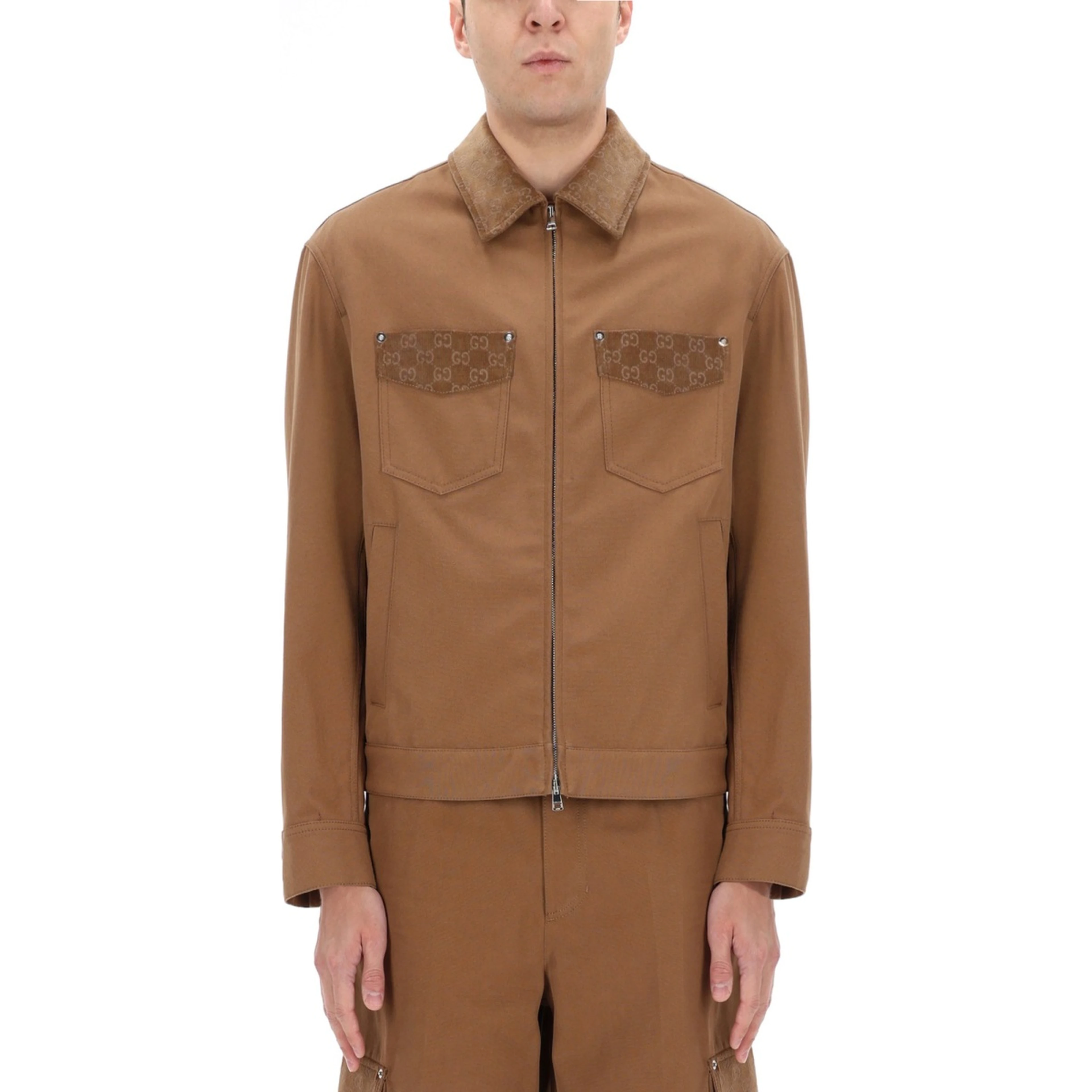 JACKET WITH ZIPPER AND COLLAR
