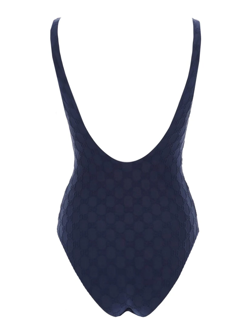 "GG" WEAVE ONE PIECE SWIMSUIT