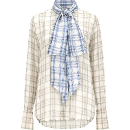 BLUSA IN SETA CON FIOCCO