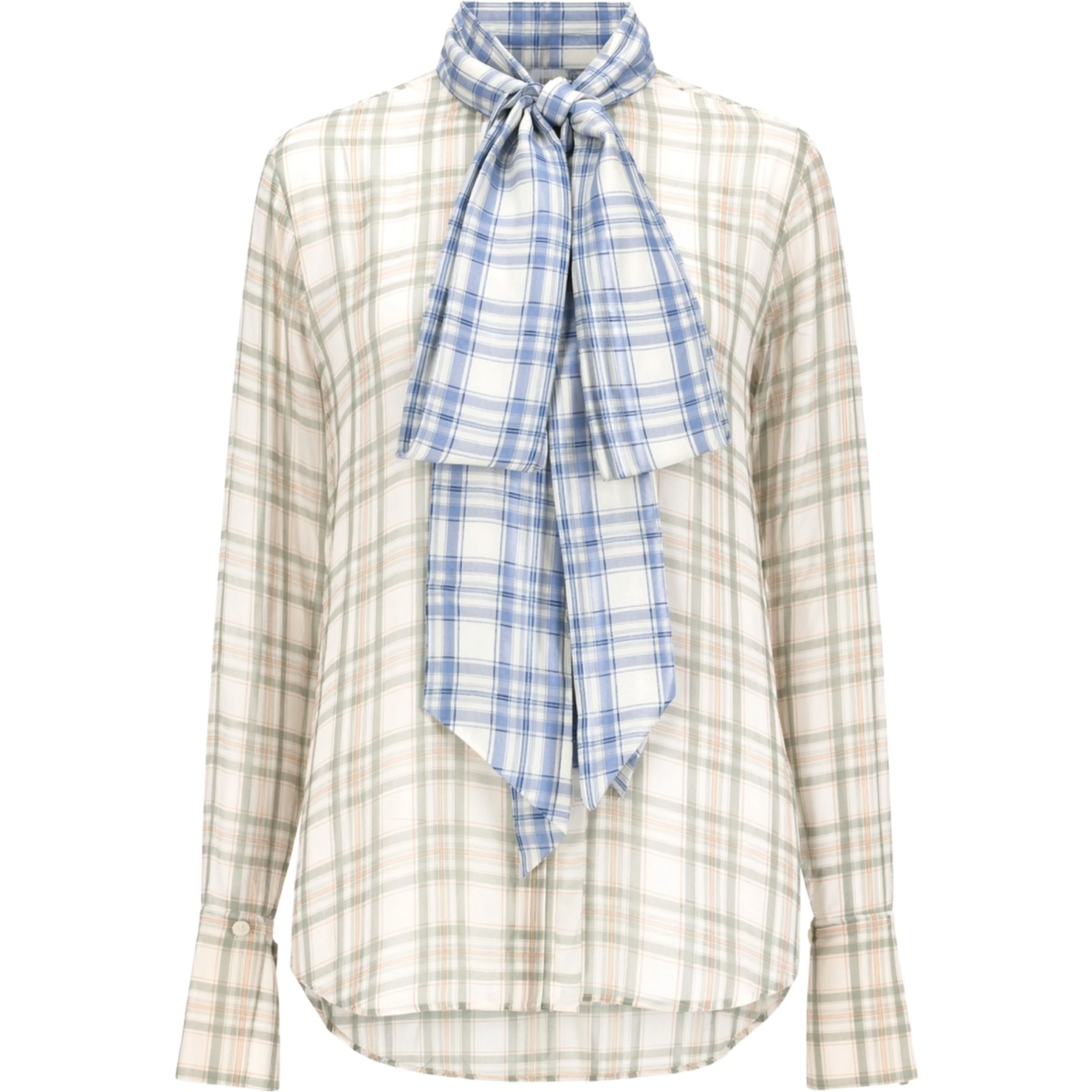 BLUSA IN SETA CON FIOCCO