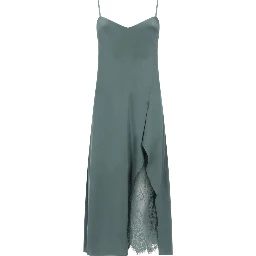 SATIN MIDI DRESS
