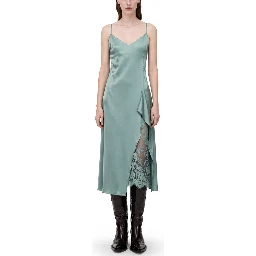 SATIN MIDI DRESS