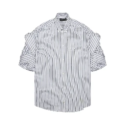 SHIRT WITH LAPELS ON THE SLEEVES