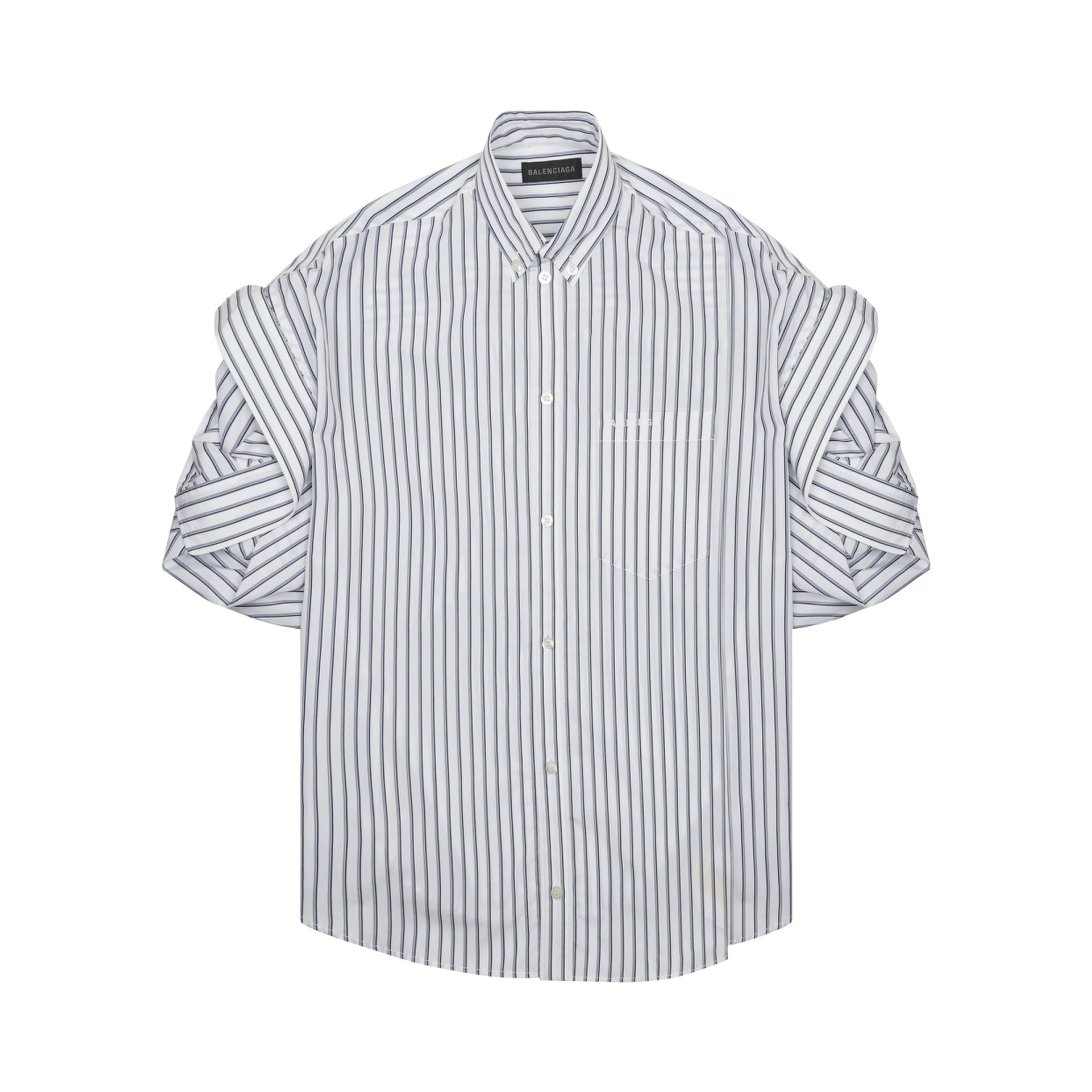 SHIRT WITH LAPELS ON THE SLEEVES