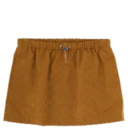 MINISKIRT WITH "GG" TEXTURE