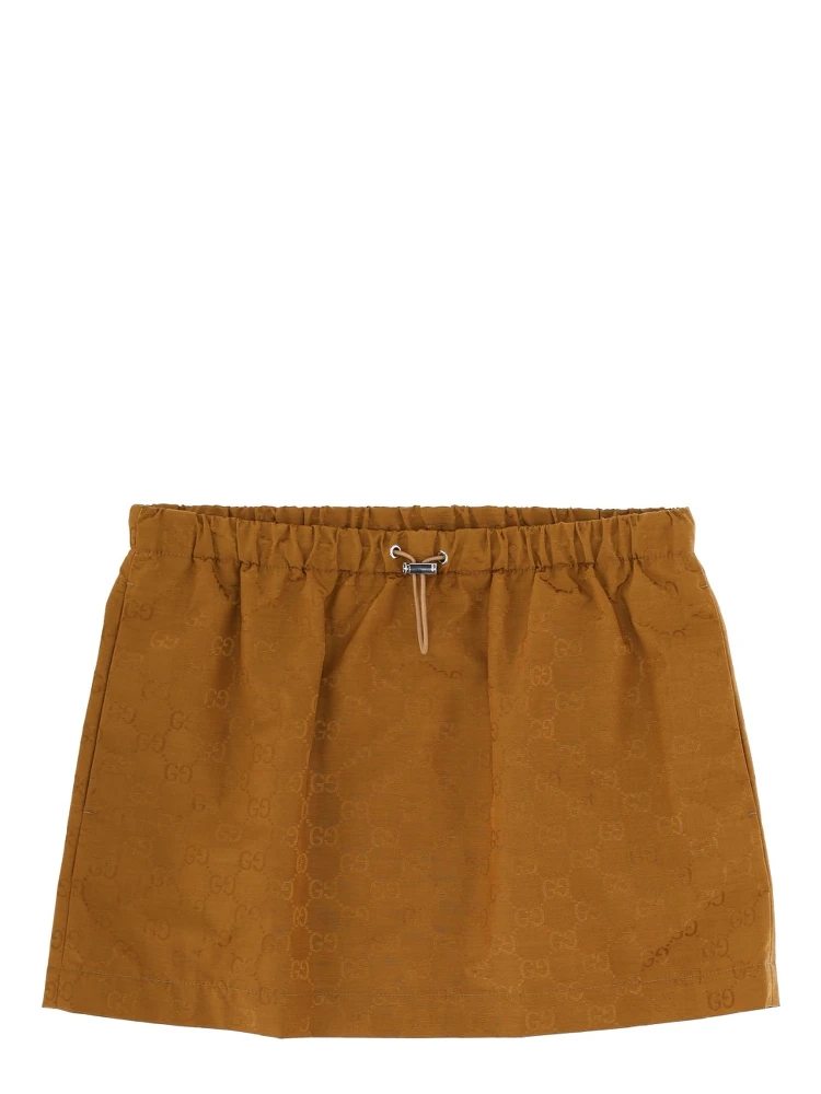 MINISKIRT WITH "GG" TEXTURE