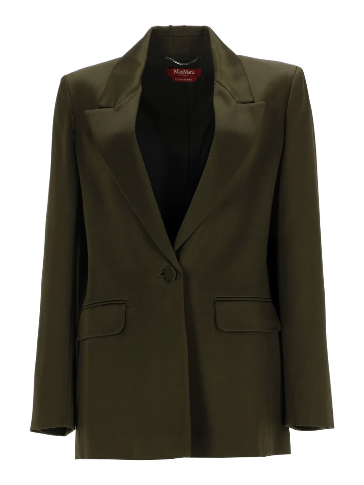 BLAZER IN ENVERS SATIN