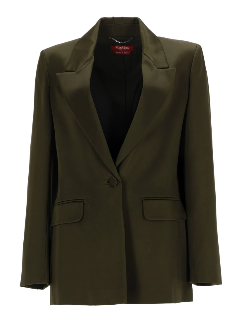 BLAZER IN ENVERS SATIN