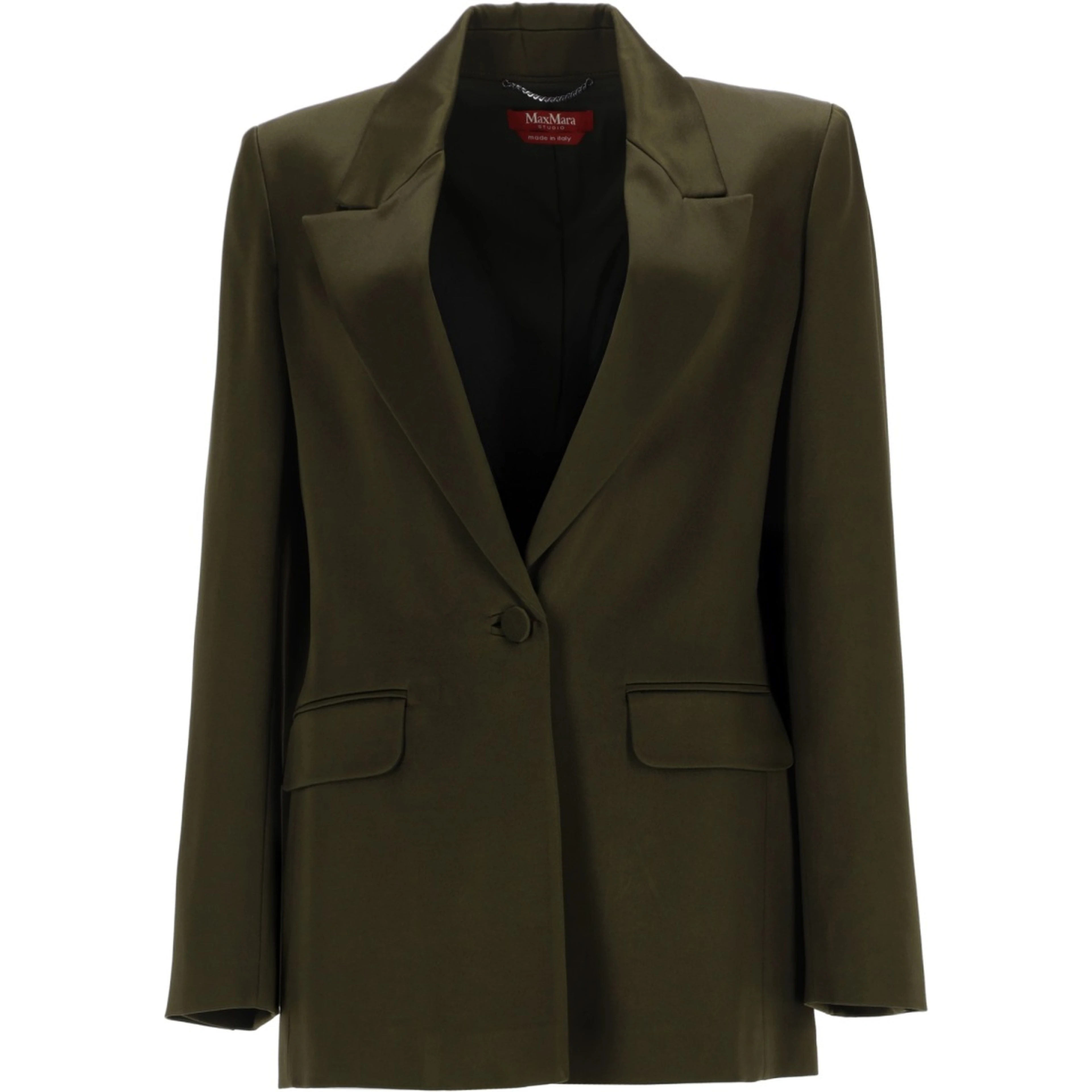 BLAZER IN ENVERS SATIN