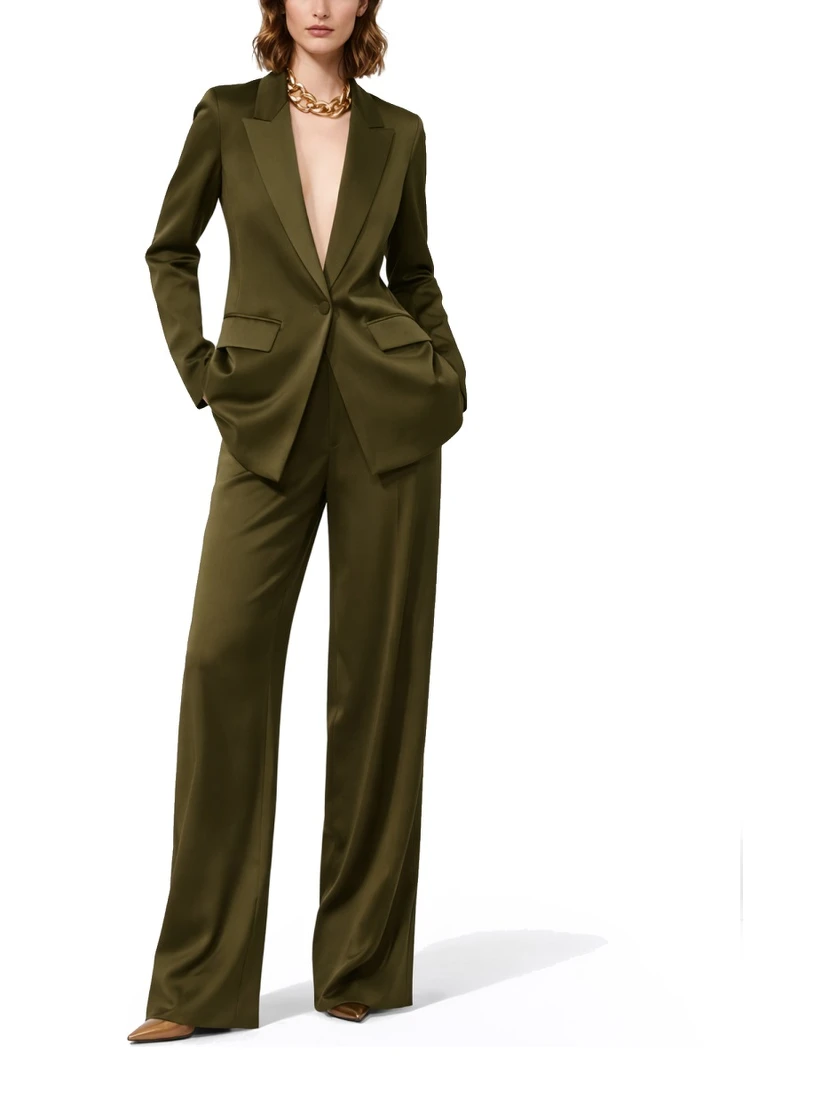 BLAZER IN ENVERS SATIN