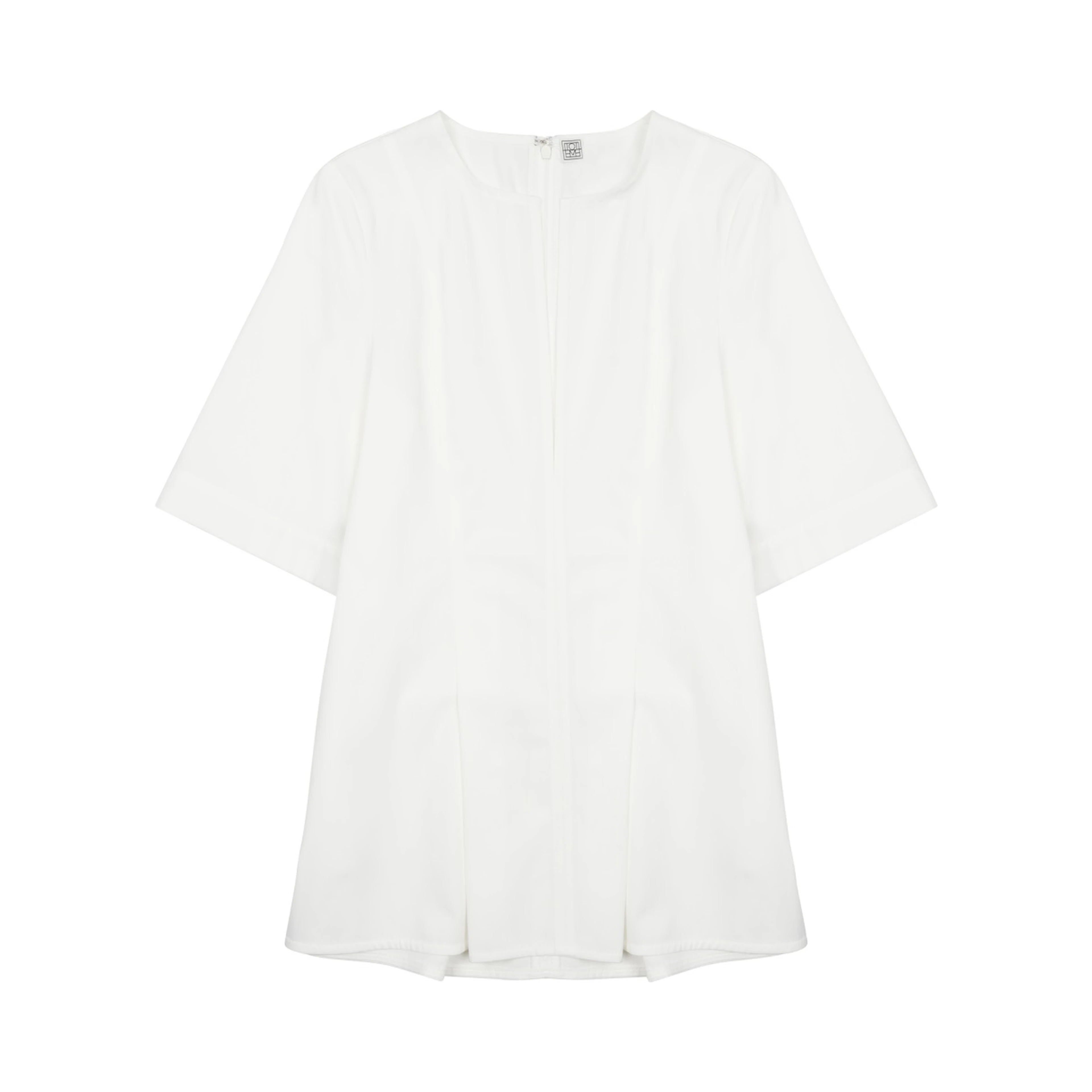 BLUSA PLISSETTATA CON SCOLLO A V