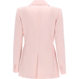 DOUBLE-BREASTED WOOL CREPE JACKET
