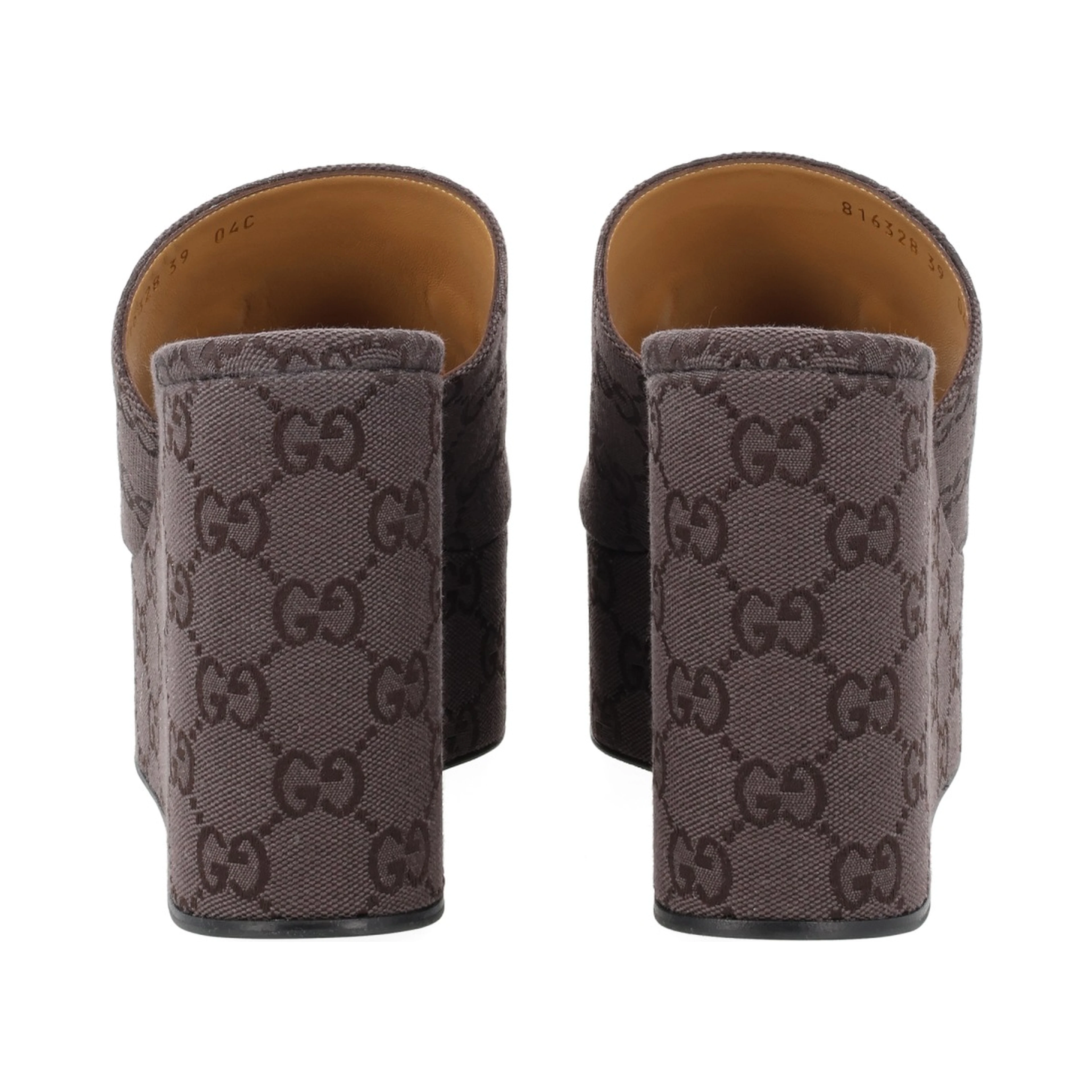 FABRIC WEDGE SANDAL "GG"