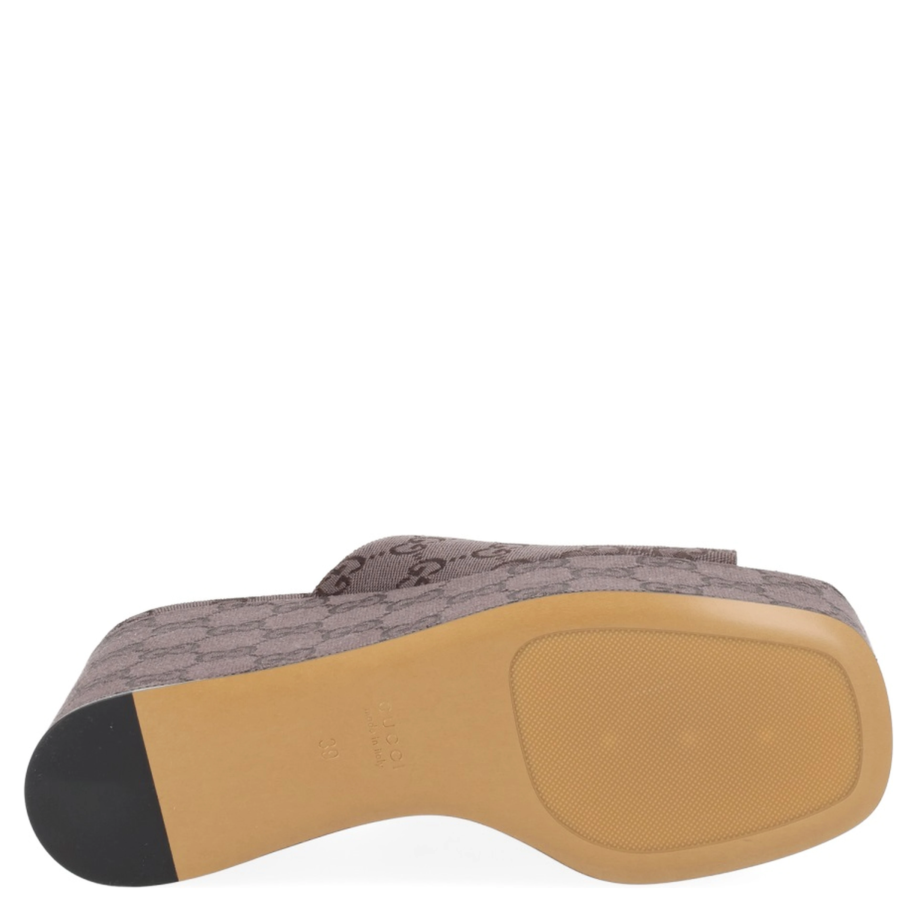 FABRIC WEDGE SANDAL "GG"