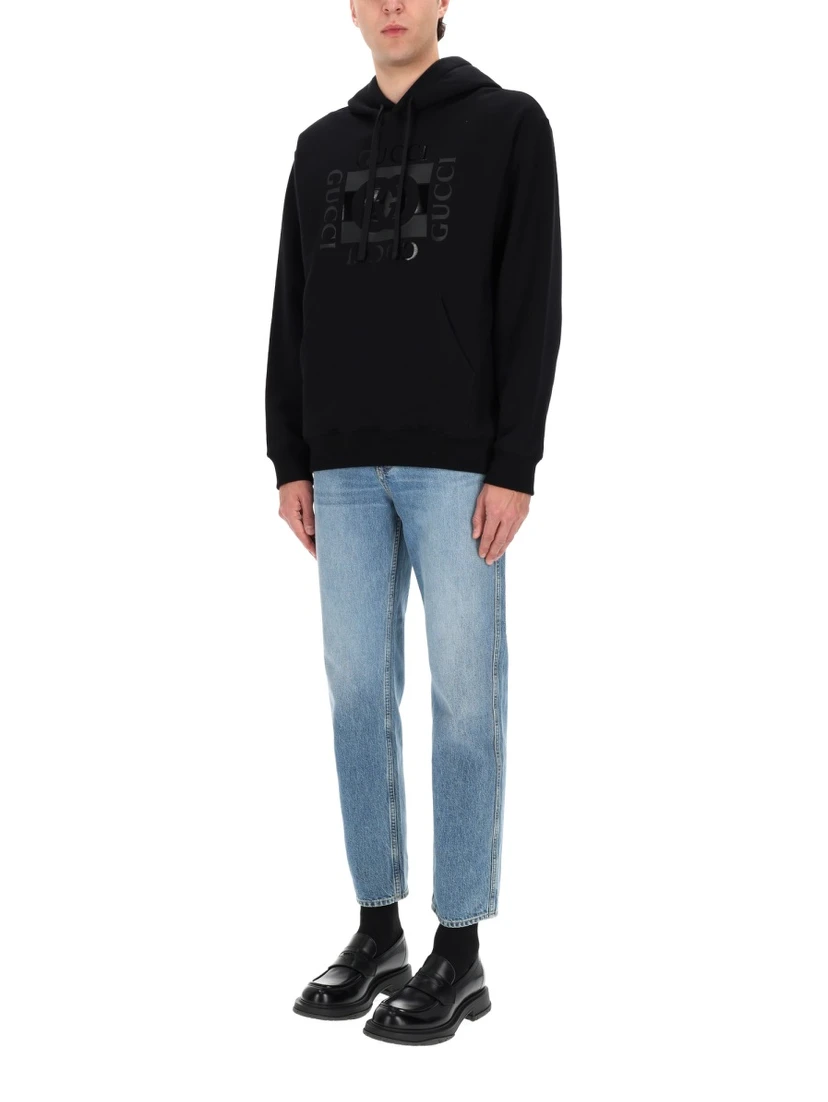 SWEATSHIRT WITH LOGO PRINT