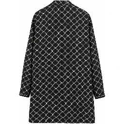 PRINTED SILK TWILL DRESS