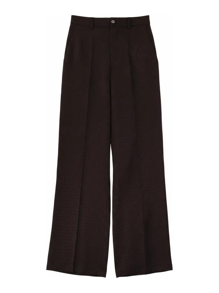 SILK JACQUARD PANTS