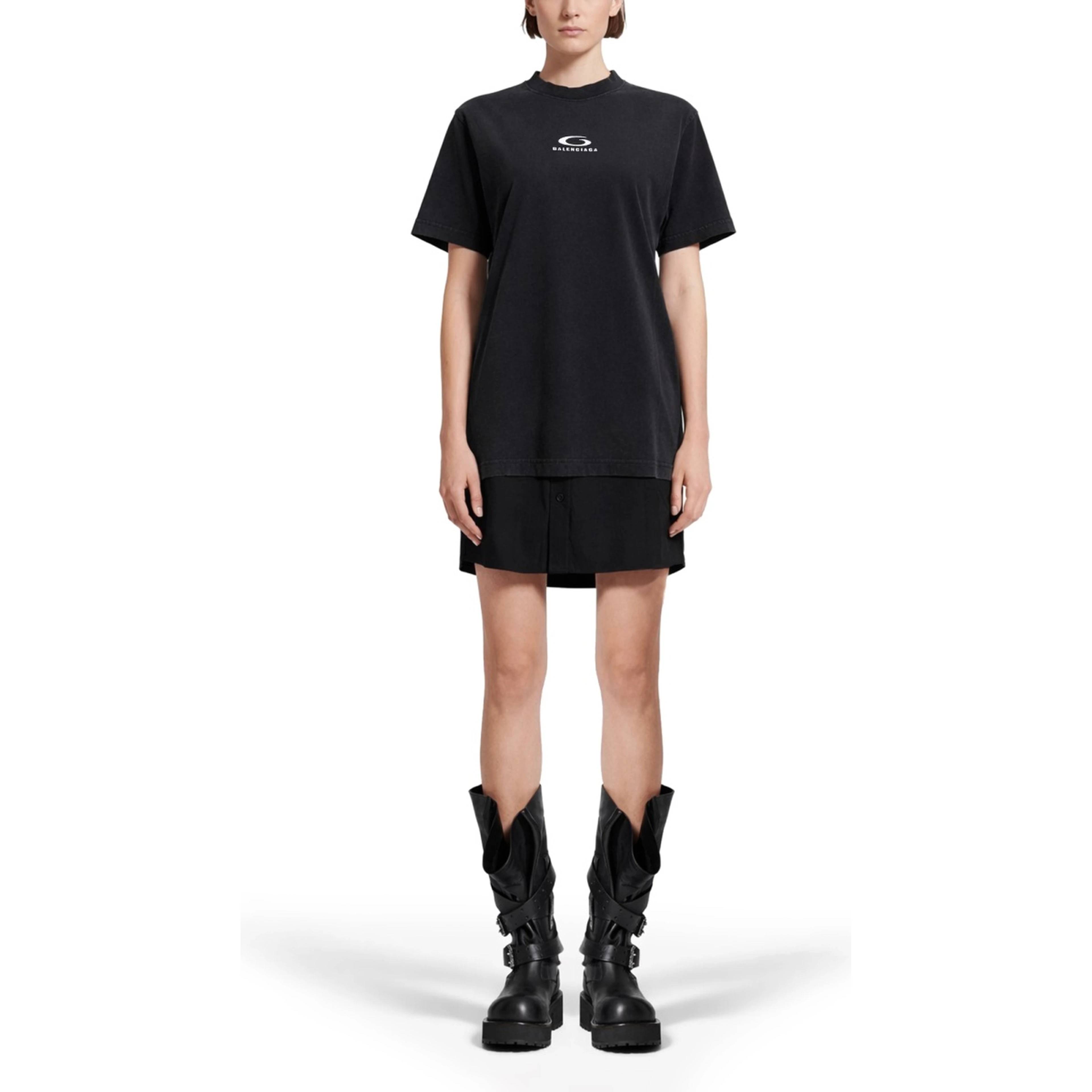 "HYBRID SHIRT" DRESS