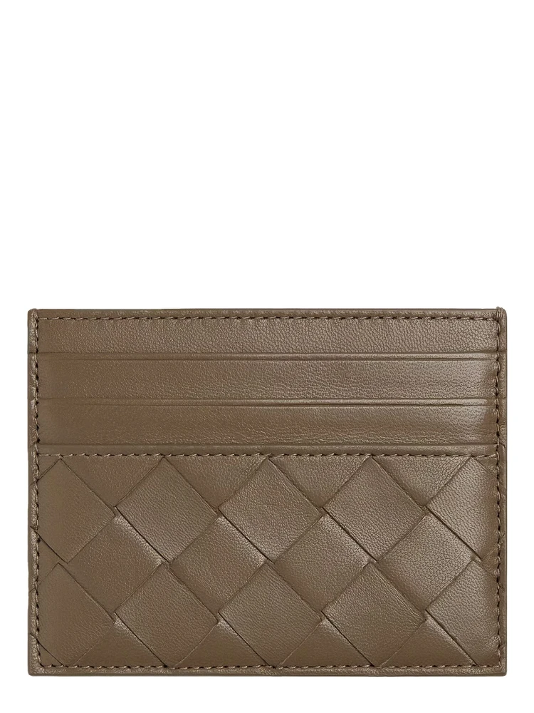 WOVEN LEATHER CARD CASE