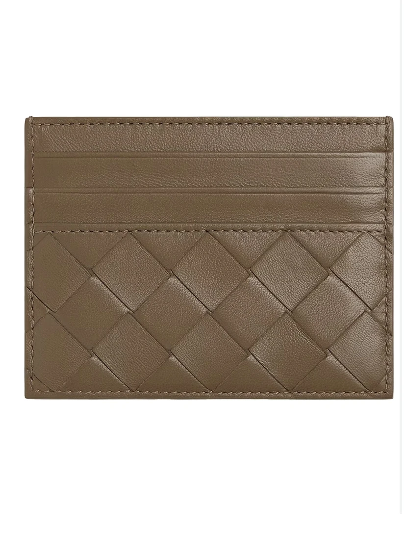 WOVEN LEATHER CARD CASE