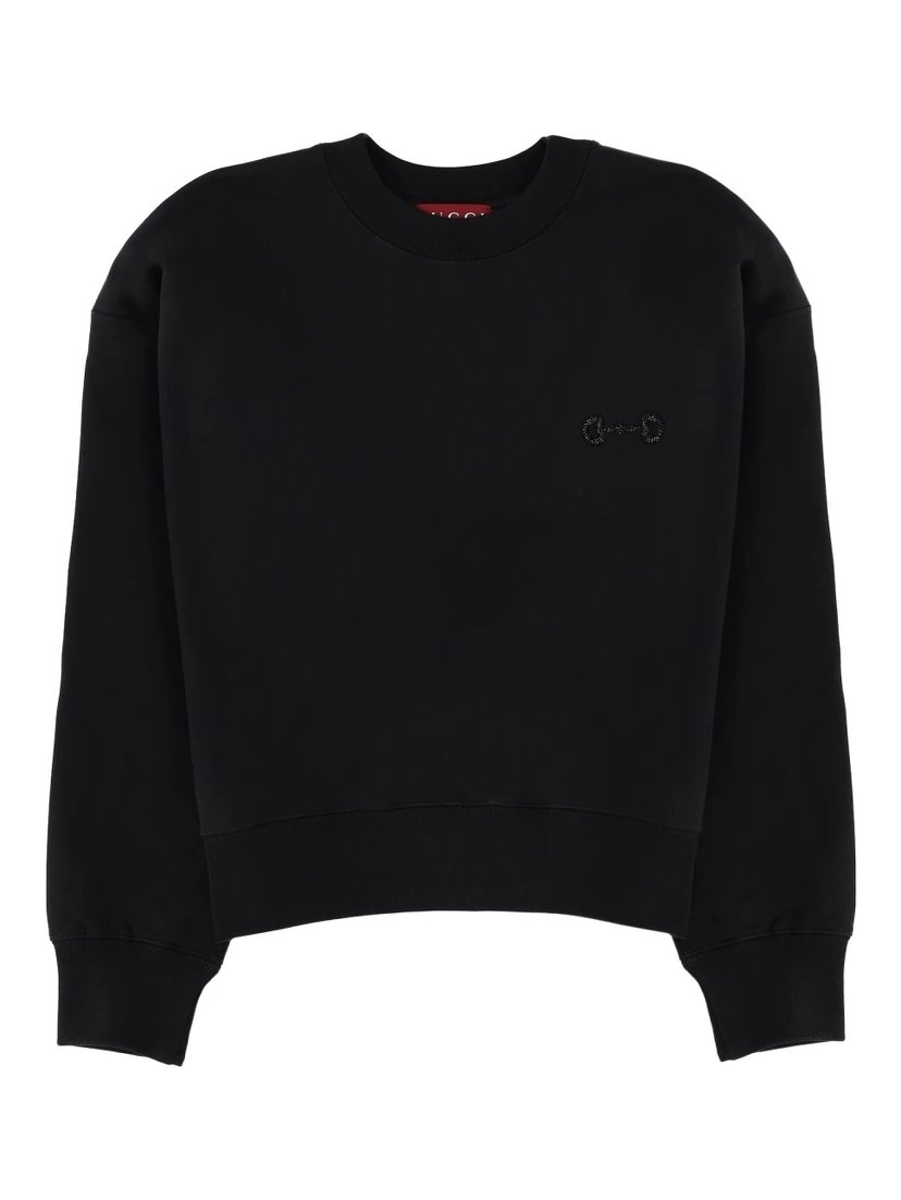 SWEATSHIRT WITH CLAMP DETAIL