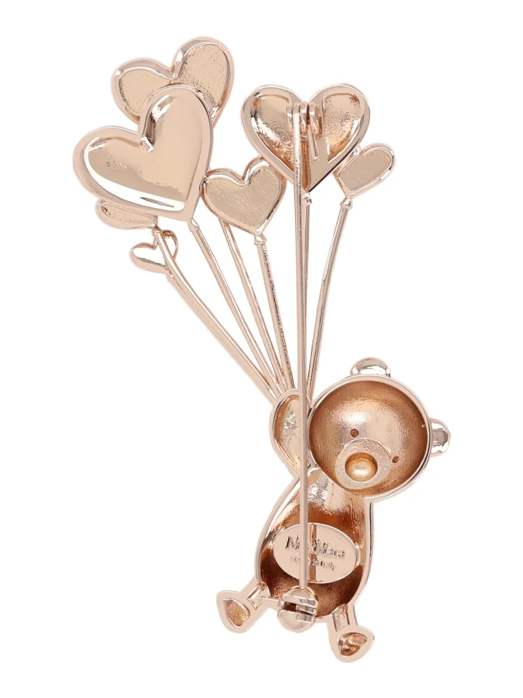 METAL AND RHINESTONE BROOCH alternative