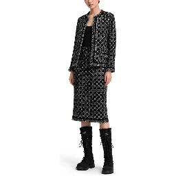 "MACROCANNAGE" MIDI SKIRT