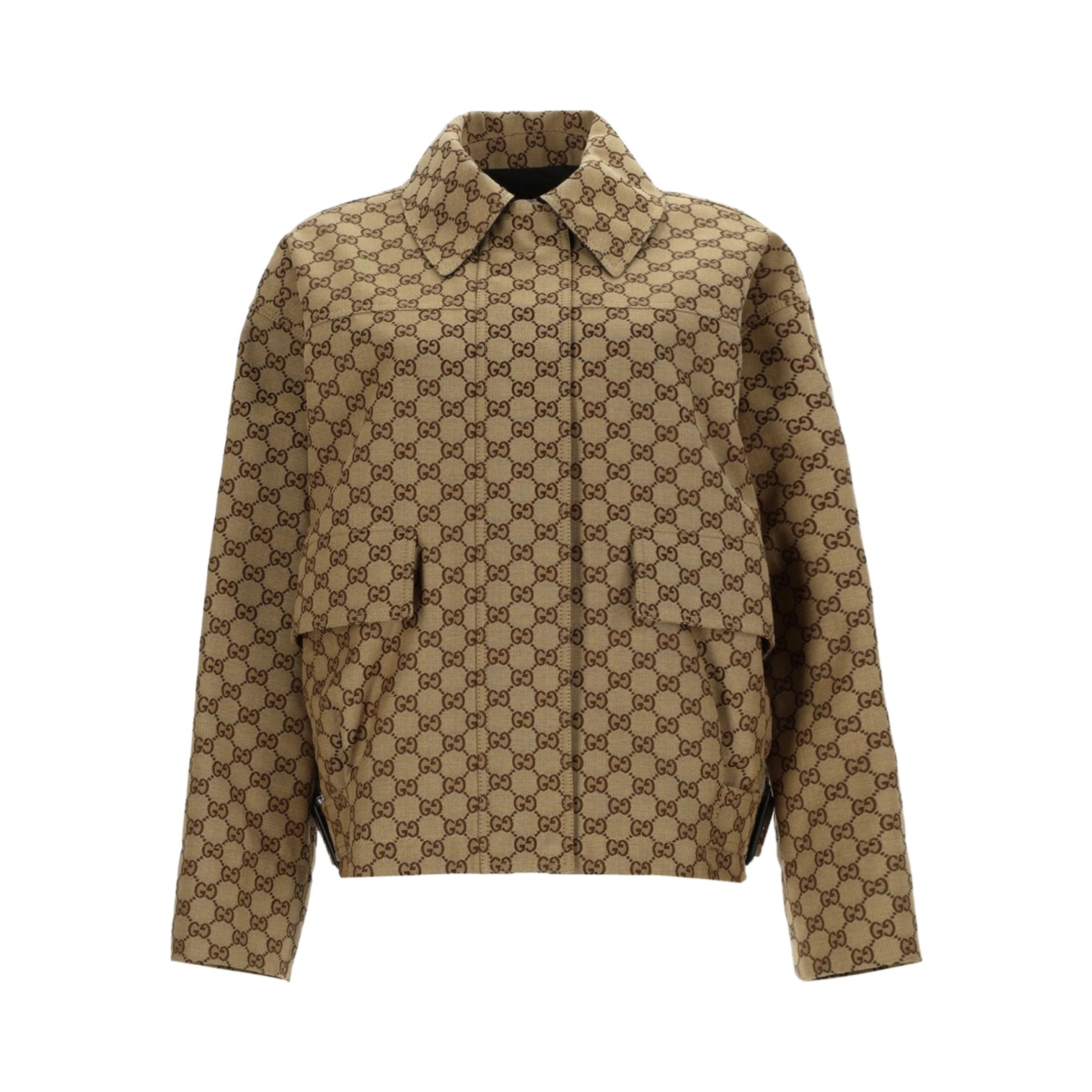 BOMBER JACKET WITH "GG" TEXTURE