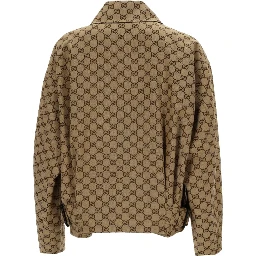 BOMBER JACKET WITH "GG" TEXTURE