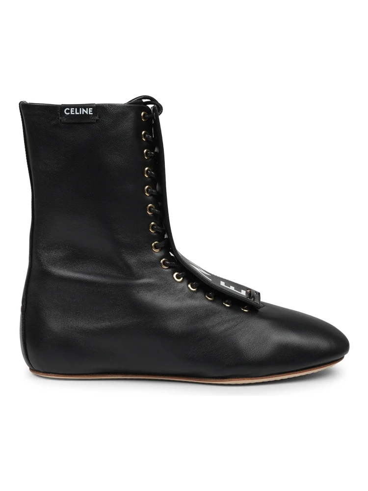 STIVALE IN PELLE CON LOGO