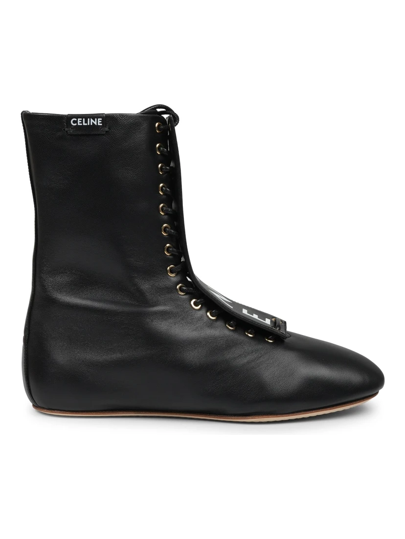 STIVALE IN PELLE CON LOGO