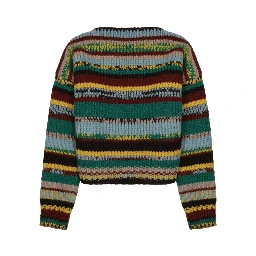 MAGLIA IN ALPACA MOULINÈ E LANA