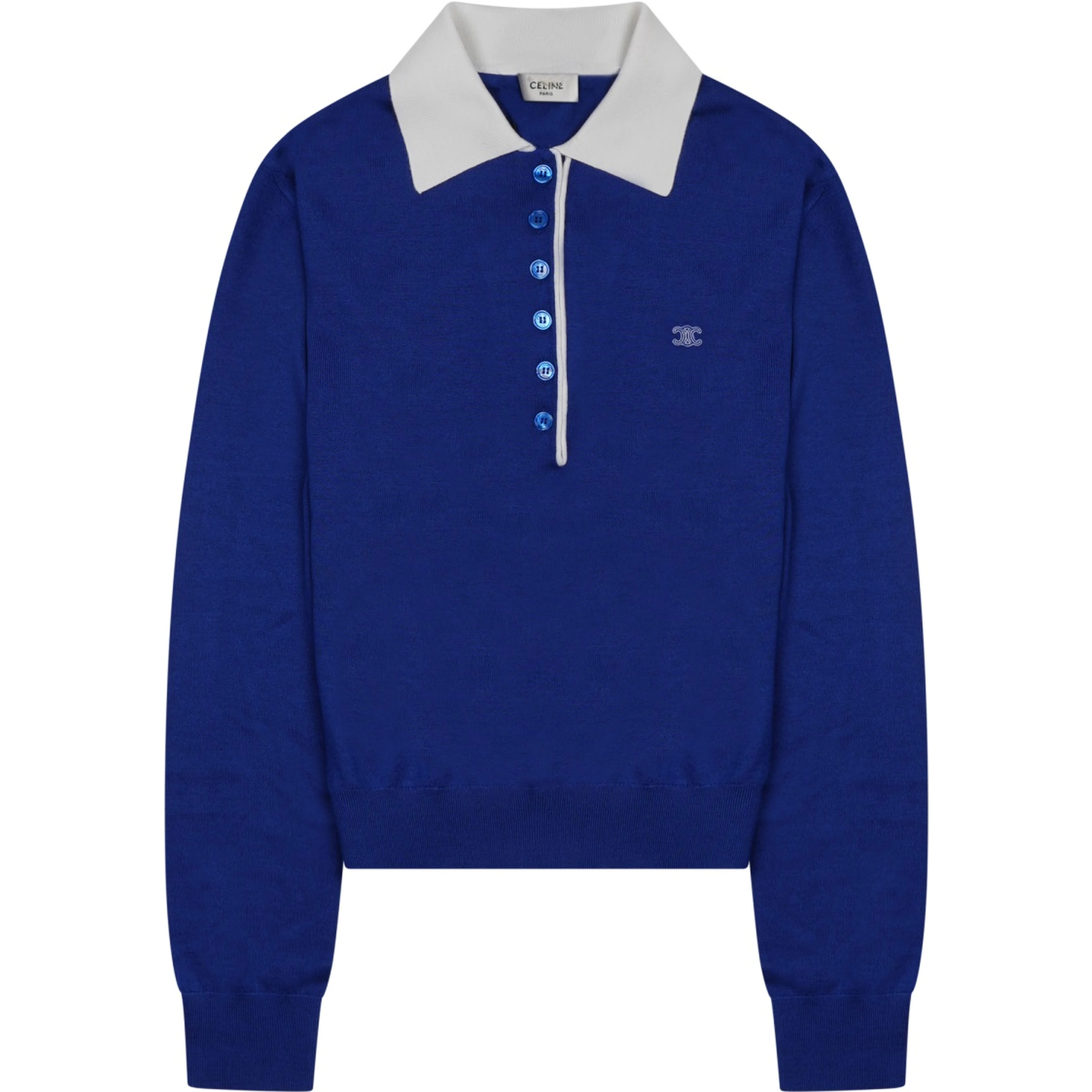 MAGLIA STILE POLO IN CASHMERE SOTTILE E SETA