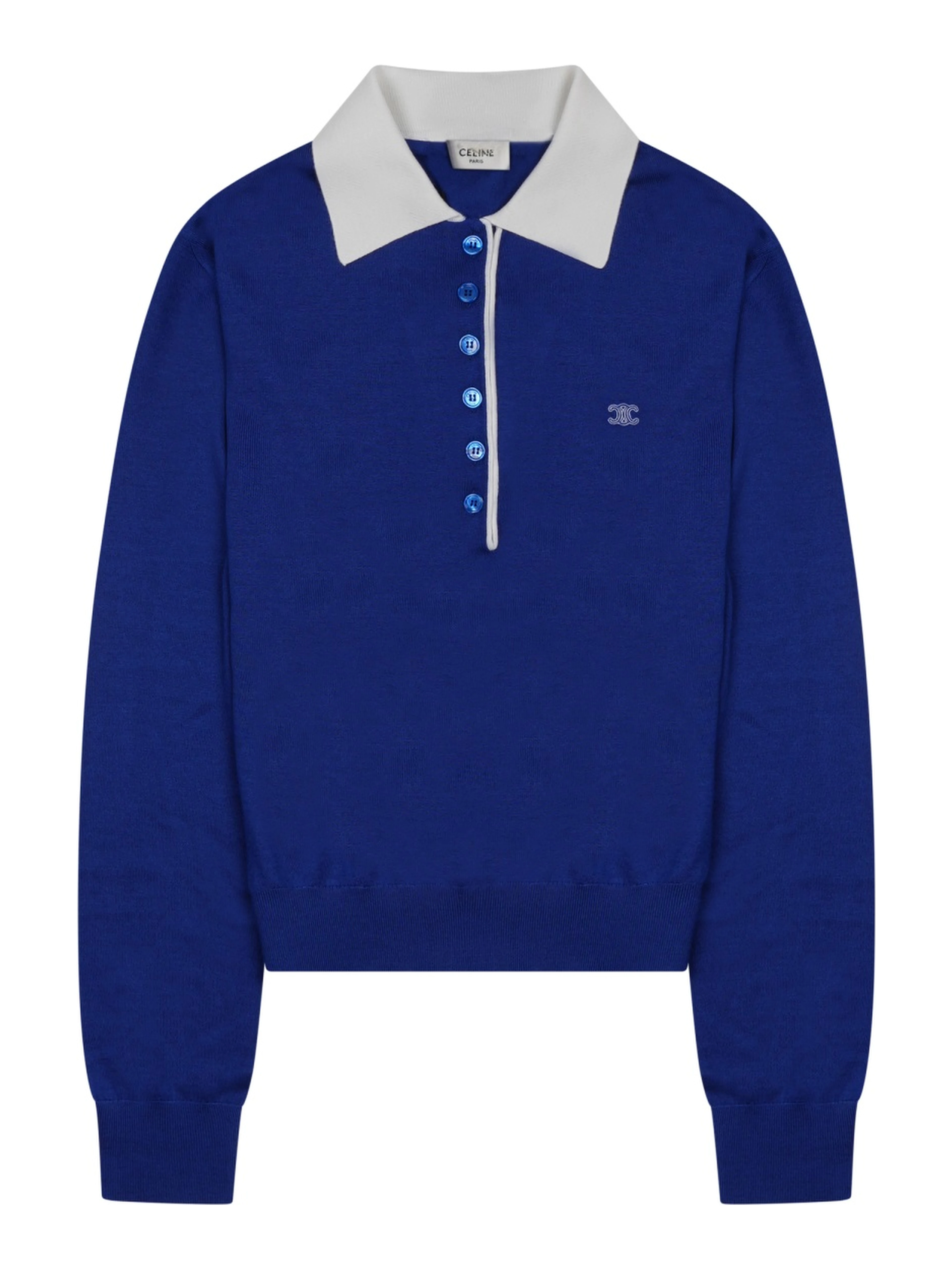 MAGLIA STILE POLO IN CASHMERE SOTTILE E SETA