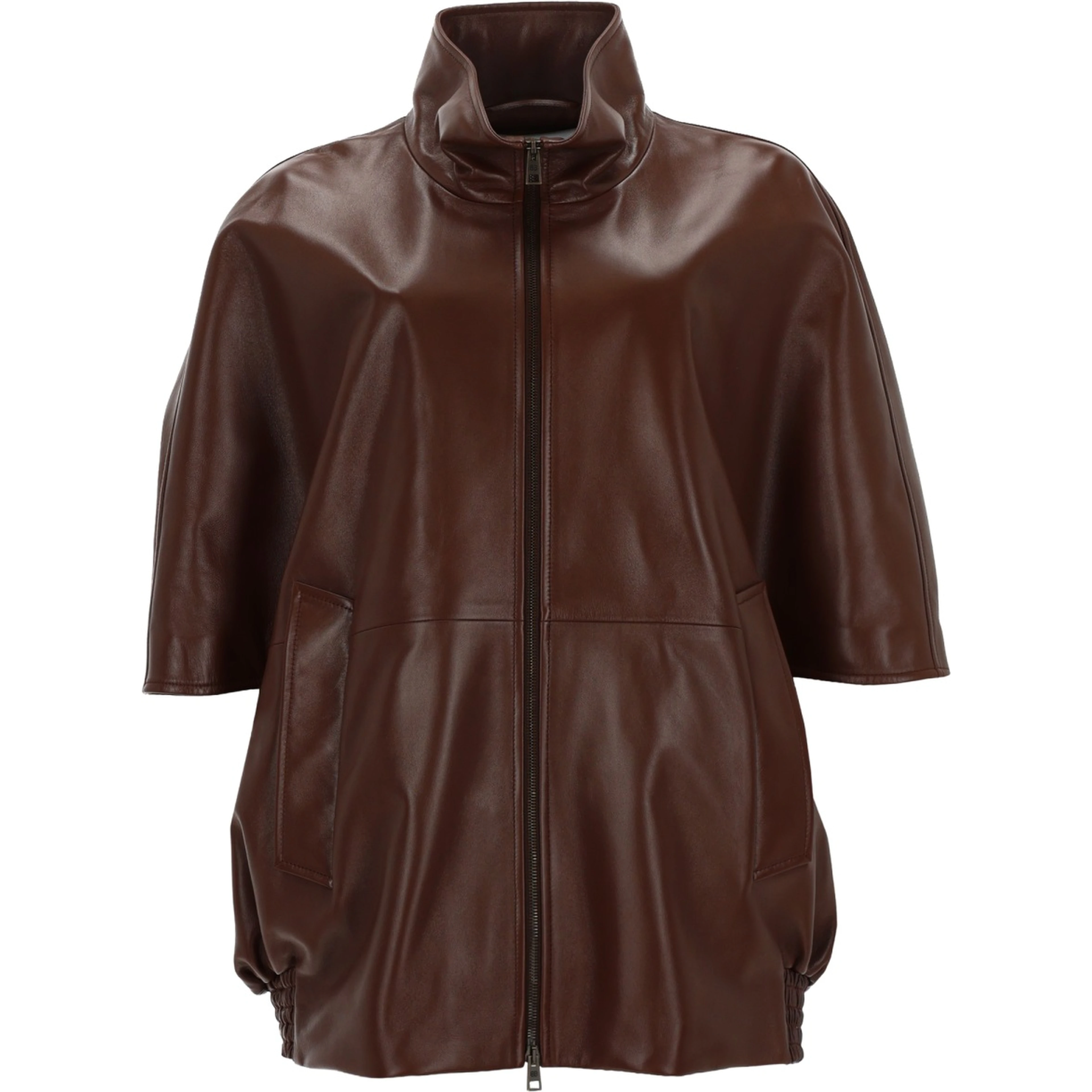 GIACCA IN PELLE CON ZIP