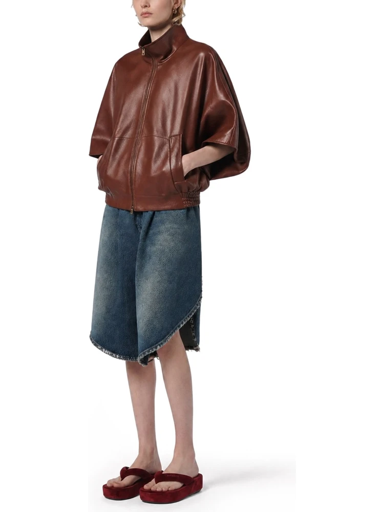 GIACCA IN PELLE CON ZIP alternative