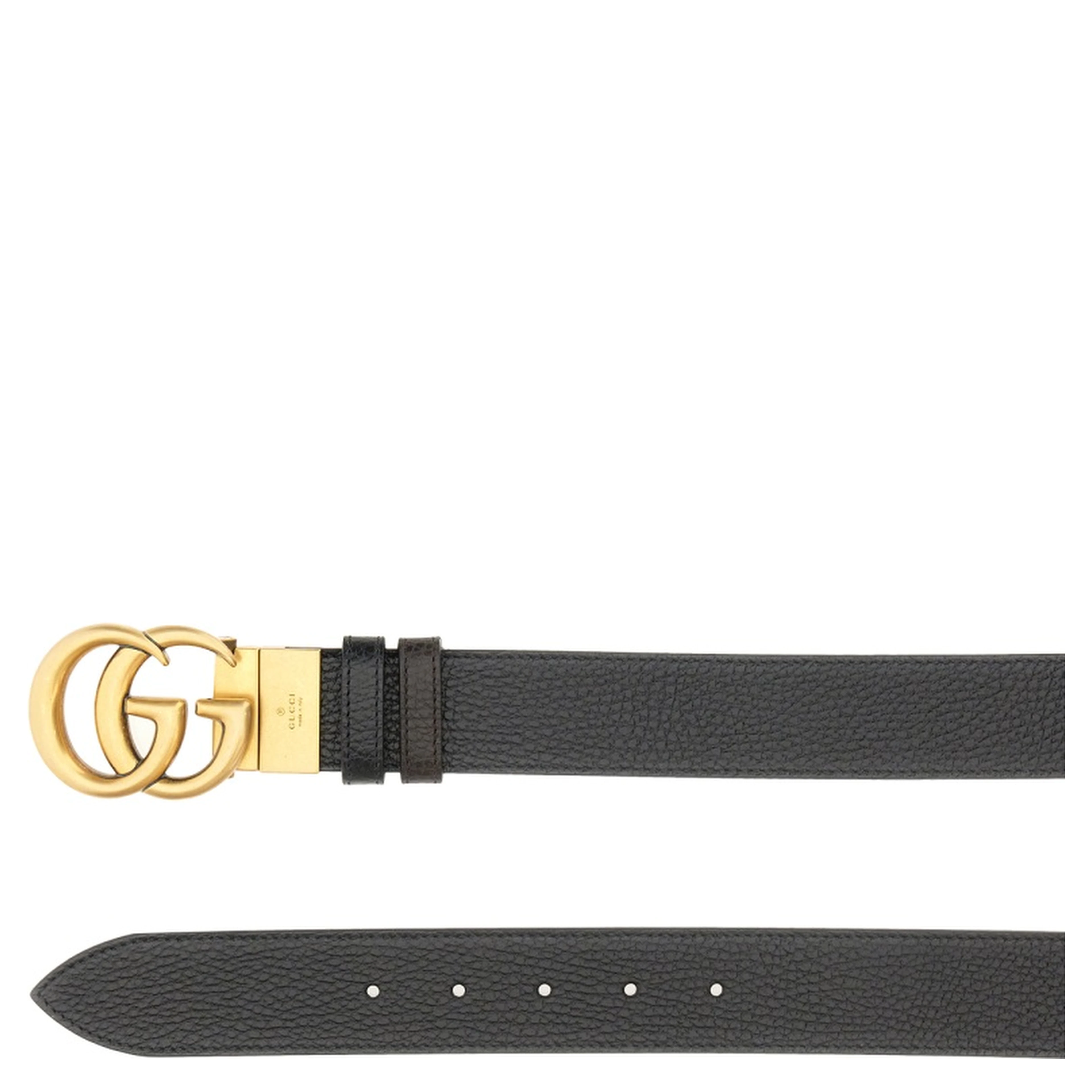 REVERSIBLE BELT WITH DOUBLE G BUCKLE