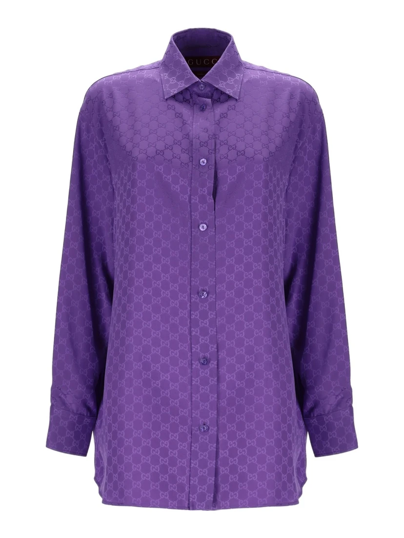 SHIRT WITH "GG" WEAVE