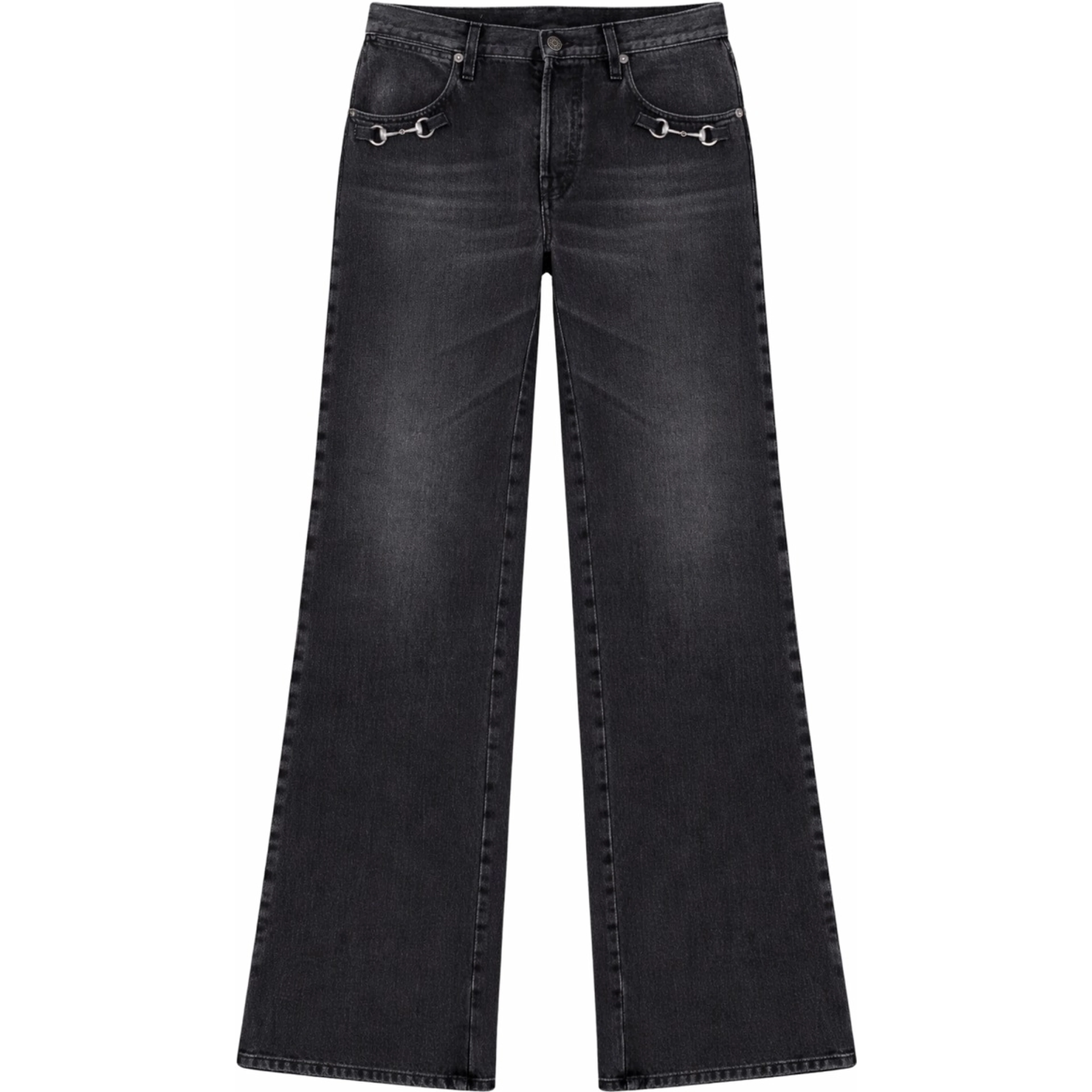 DENIM JEANS WITH HORSEBIT DETAIL