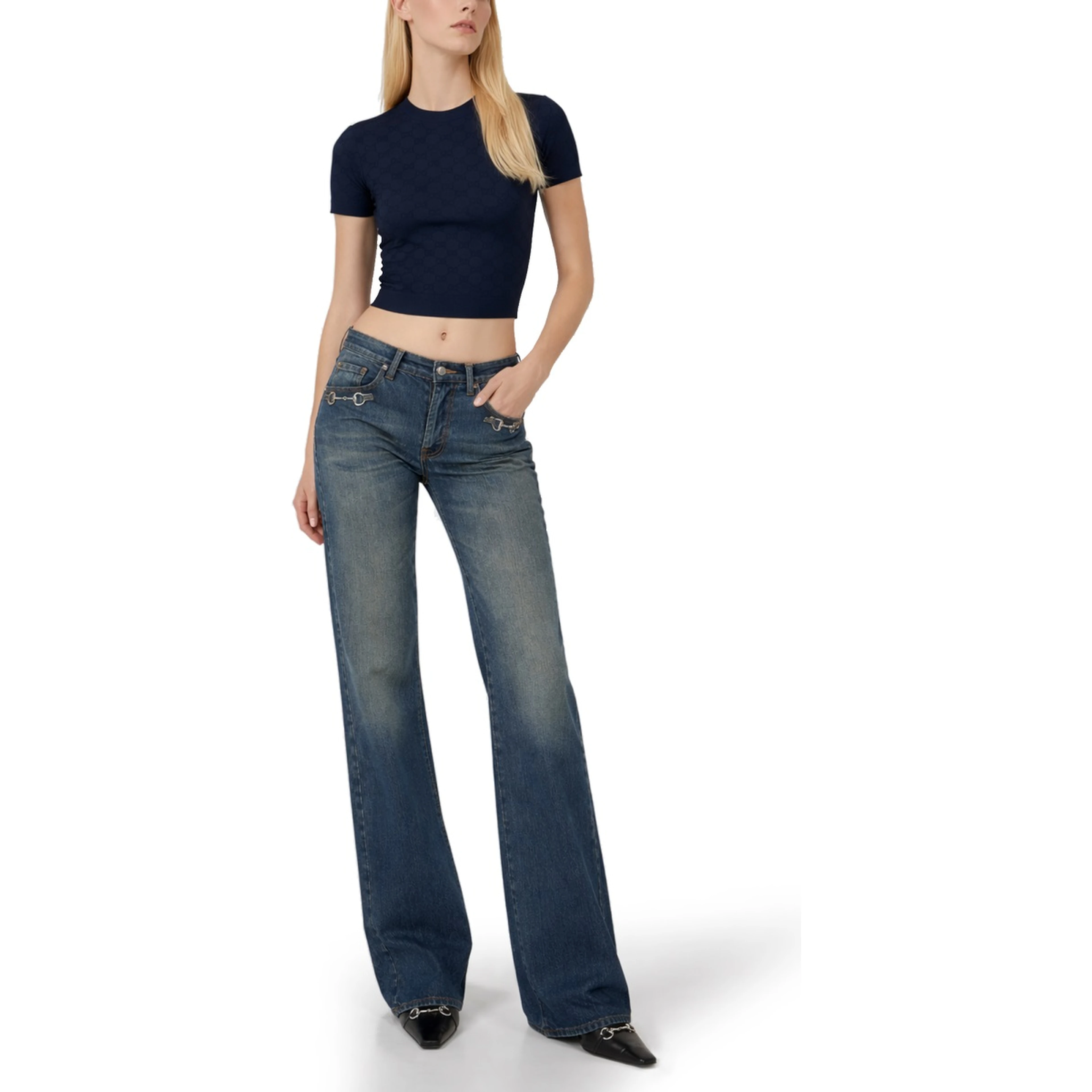 TOP IN VISCOSA JACQUARD GG